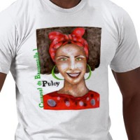 camiseta pintada a mano NEGRITA PULOY